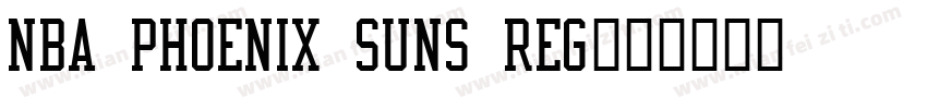 NBA Phoenix Suns Reg字体转换